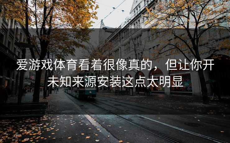 爱游戏体育看着很像真的，但让你开未知来源安装这点太明显